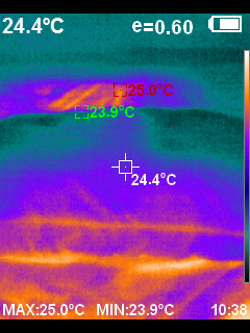 Mapa térmico com temperatura de 24.4ºC